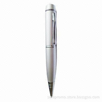 USB 2.0 Flash Drives Combining Ballpen, Customized Logos are Welcome